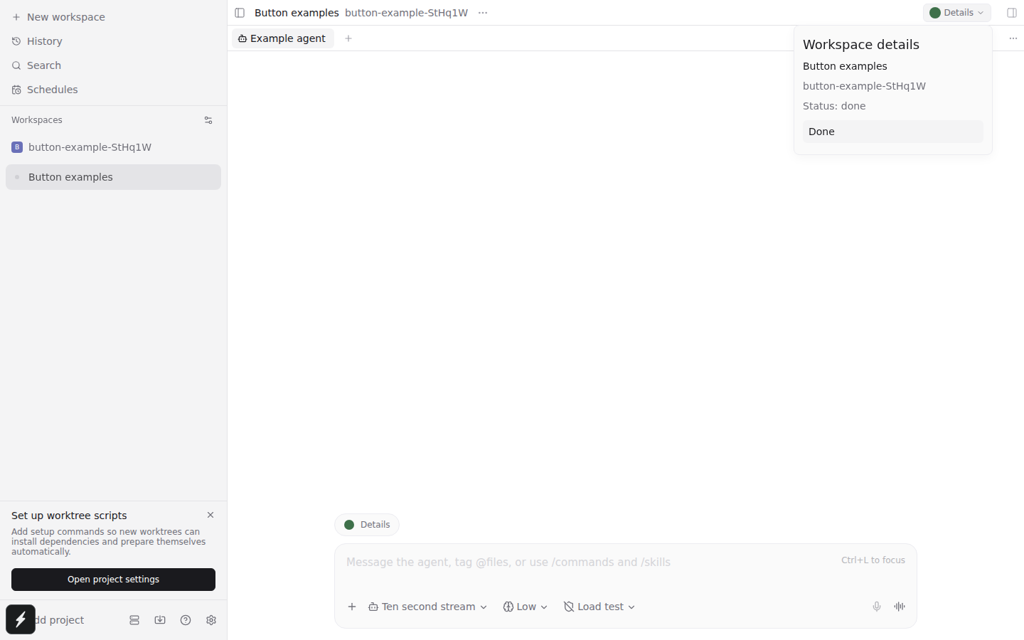 Custom status icon and popover